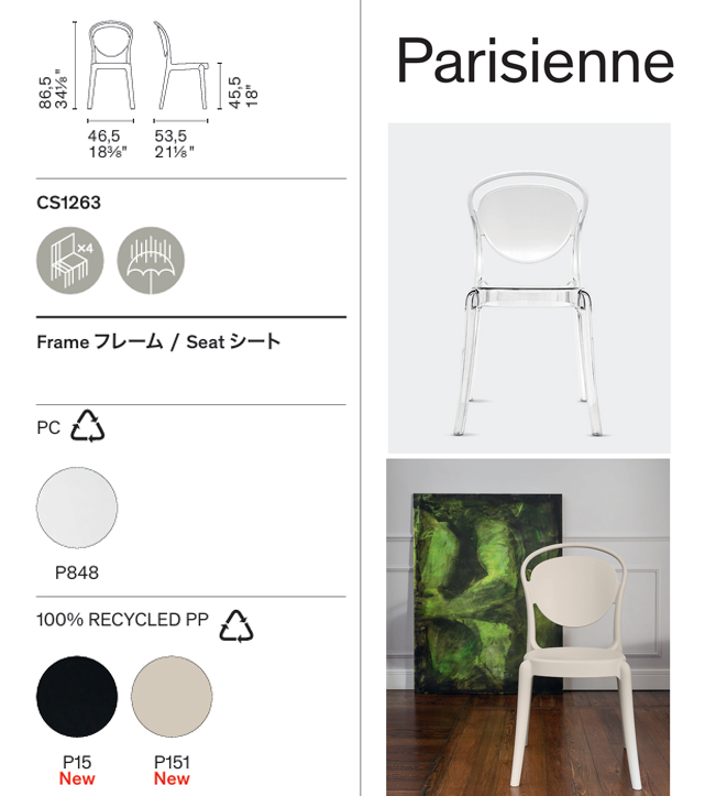 ナガノインテリア　スツール　SC338-1S58 ナガノインテリア｜friendly!! SC338 coupé kitchen stool（高さ