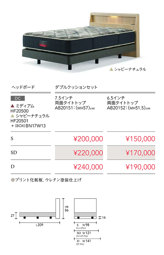SIMMONS(シモンズ)〗DEXTER150(デクスター150) ベッドセット ※全国発送 ...